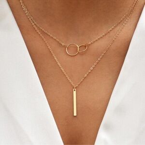 18k Gold Plated Dainty Necklace New